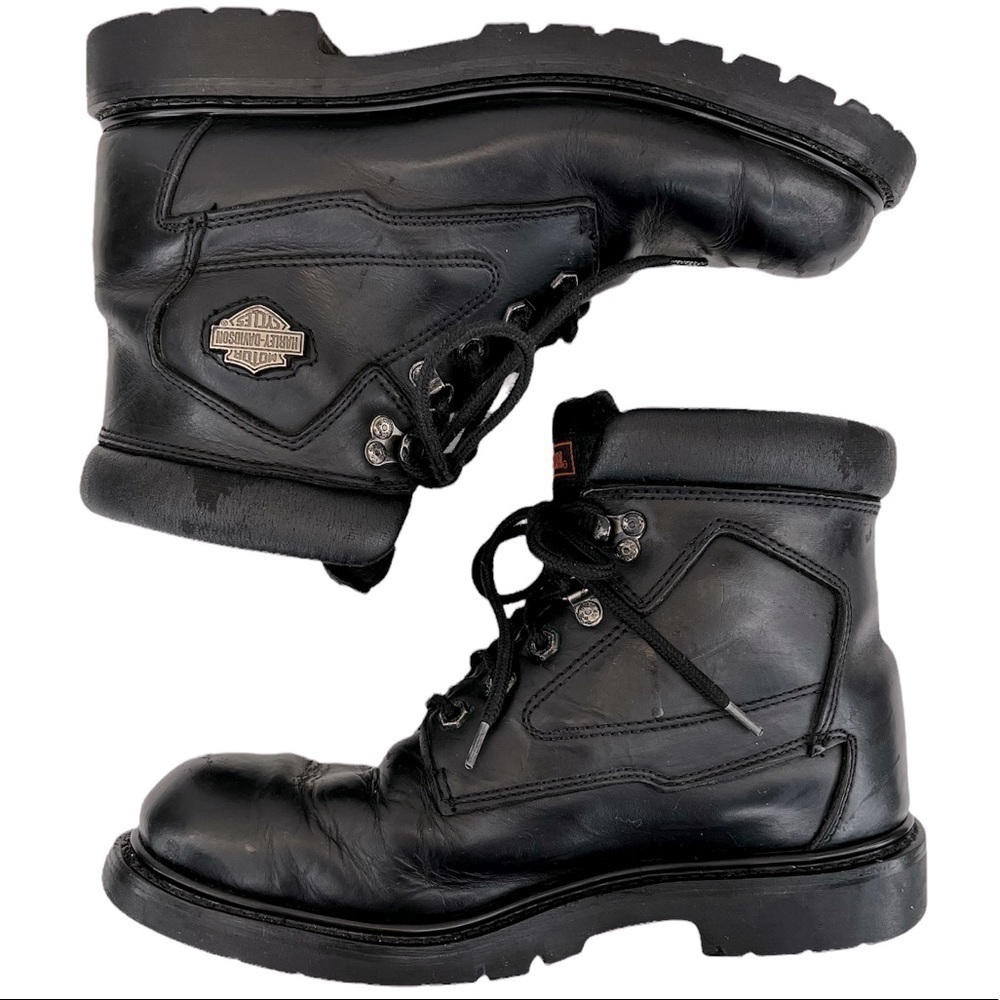 Harley-Davidson Men’s Motorcycle Biker Lace Up Boots - Picture 2 of 15